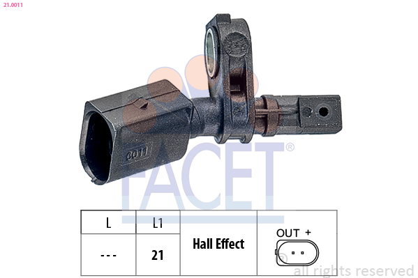 FACET ABS Sensor 210011 for VW SEAT