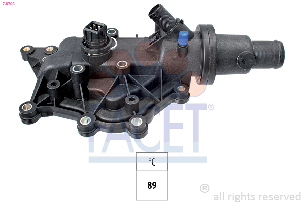 FACET Termostat, kølemiddel 78705 for DACIA