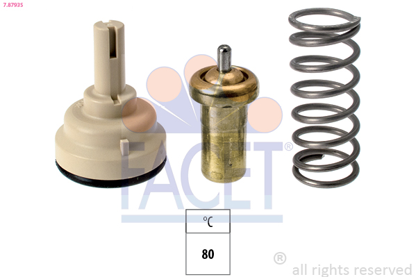 FACET Termostat, kølemiddel 78793s for VW