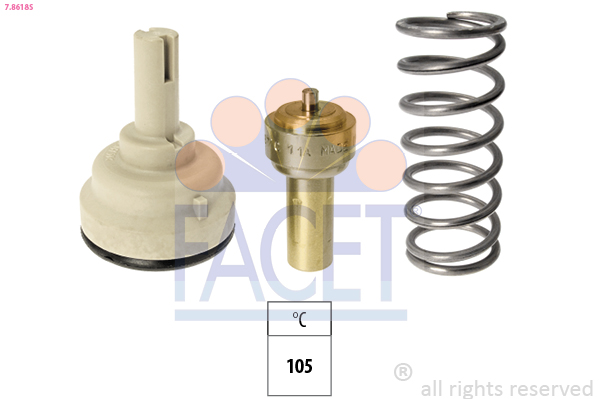 FACET Termostat, kølemiddel 78618s for VW
