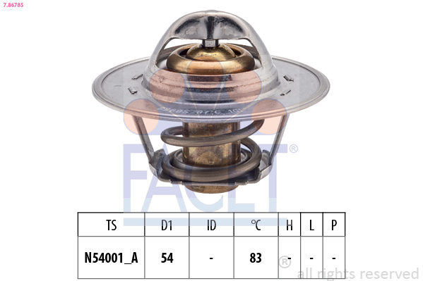 FACET Termostat, kølemiddel 78678s for VW