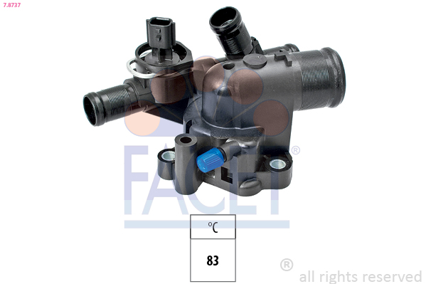 FACET Termostat, kølemiddel 78737 for OPEL VAUXHALL GENERAL MOTORS DACIA NISSAN RENAULT