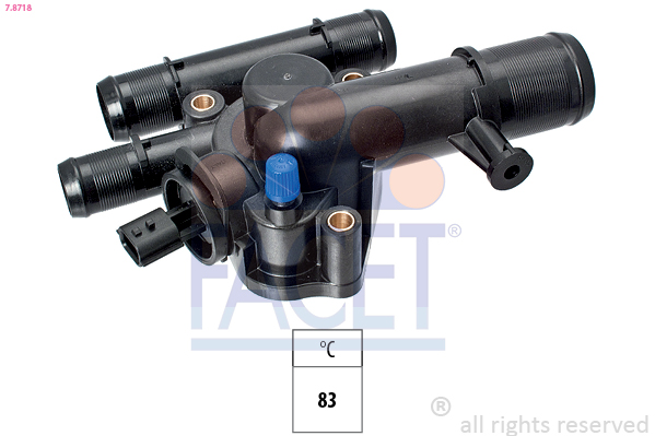 FACET Termostat, kølemiddel 78718 for RENAULT