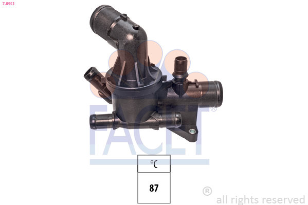 FACET Termostat, kølemiddel 78951 for SMART DACIA NISSAN RENAULT