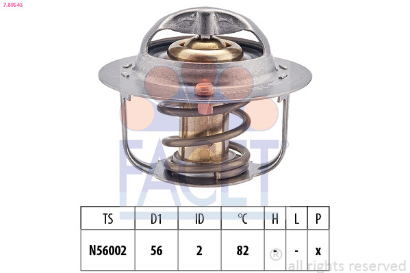 FACET Termostat, kølemiddel 78954s for SUBARU