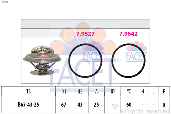 FACET 78981 for MERCEDES-BENZ