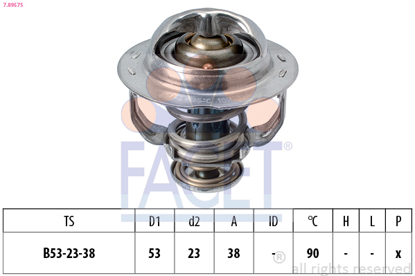 FACET Termostat, kølemiddel 78957s for VW