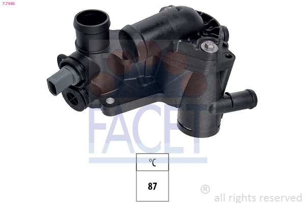 FACET Termostat, kølemiddel 77946 for VW