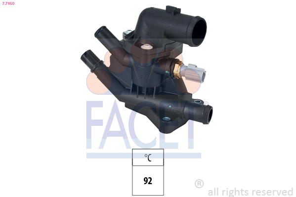 FACET Termostat, kølemiddel 77950 for FORD