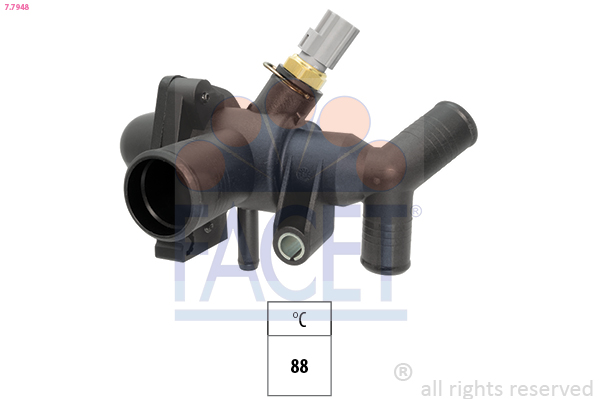 FACET Termostat, kølemiddel 77948 for FORD