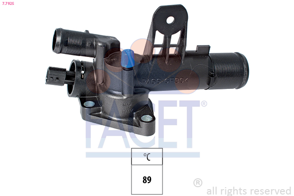 FACET Termostat, kølemiddel 77925 for NISSAN RENAULT