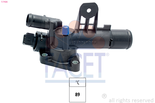 FACET Termostat, kølemiddel 7.7926 for NISSAN RENAULT
