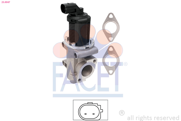 FACET EGR-ventil 230047 for LANCIA FIAT