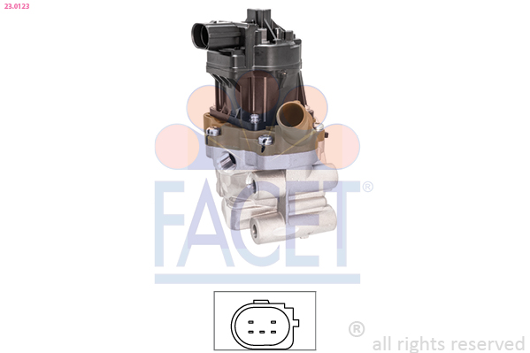 FACET EGR-ventil 230123 for IVECO