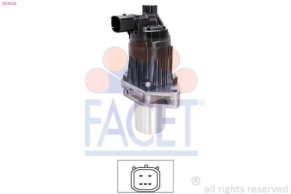 FACET EGR-ventil 230122 for OPEL GENERAL MOTORS
