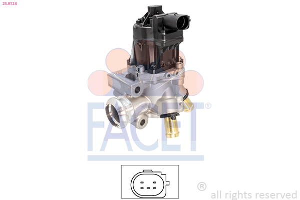 FACET EGR-ventil 230124 for FIAT