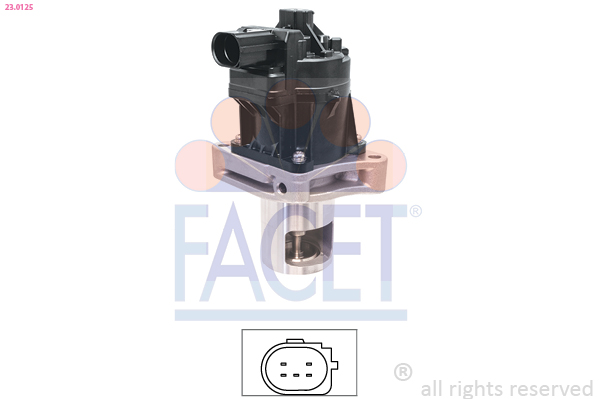 FACET EGR-ventil 230125 for OPEL GENERAL MOTORS