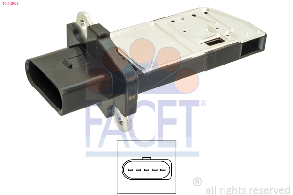 FACET Luftmængdesensor 10.1296S for VW