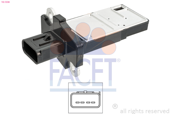 FACET Luftmængdesensor 101338 for FORD VOLVO PEUGEOT FIAT LAND ROVER