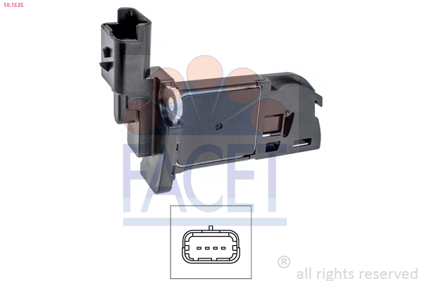 FACET Luftmængdesensor 101535 for GENERAL MOTORS PEUGEOT TOYOTA