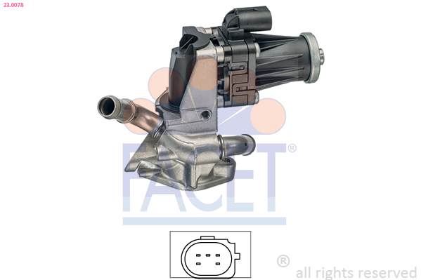 FACET EGR-ventil 230078 for FORD USA FORD PEUGEOT LAND ROVER