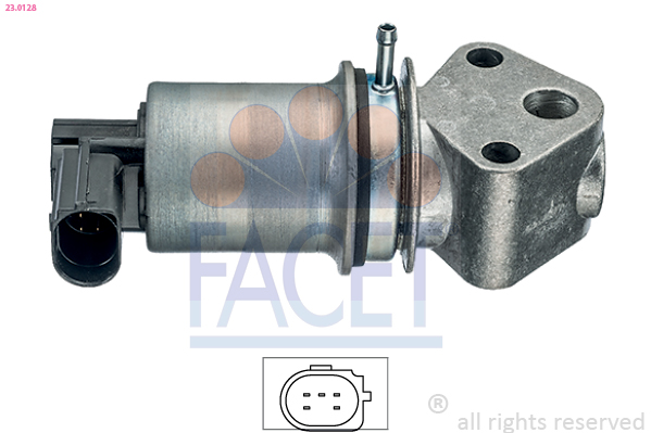 FACET EGR-ventil 230128 for VW