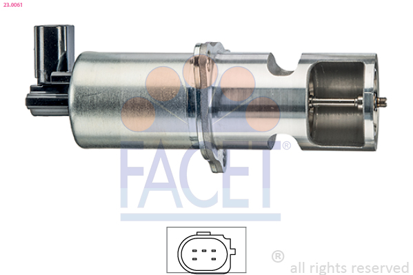 FACET EGR-ventil 230061 for OPEL VOLVO VAUXHALL GENERAL MOTORS NISSAN DACIA MITSUBISHI RENAULT