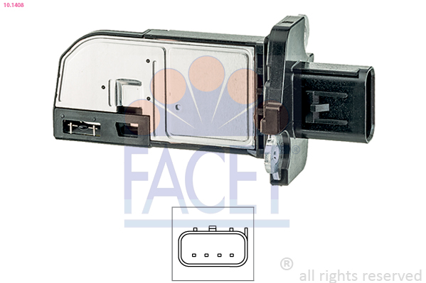 FACET Luftmængdesensor 101408 for FORD USA VOLVO PEUGEOT MAZDA LAND ROVER