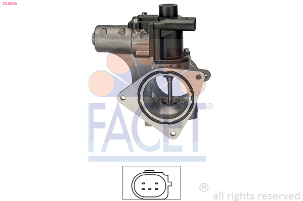 FACET EGR-ventil 230036 for VW