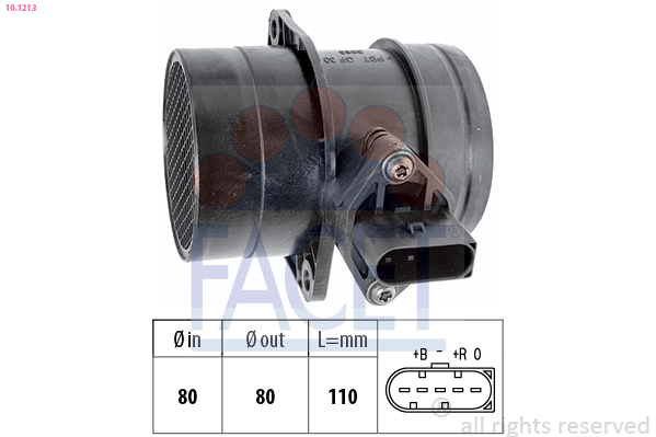 FACET Luftmængdesensor 101213 for SEAT