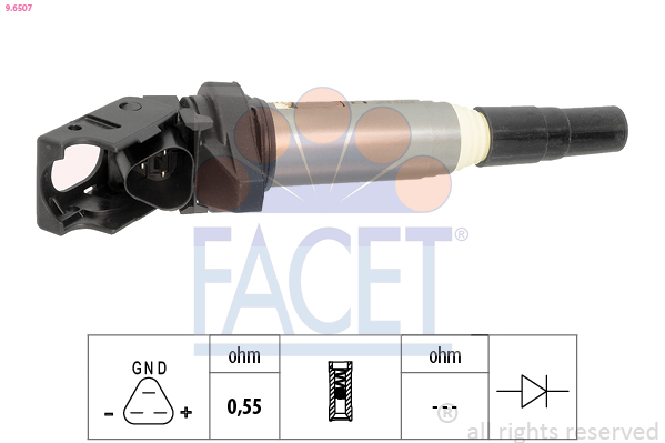 FACET Tændspole 96507 for BMW