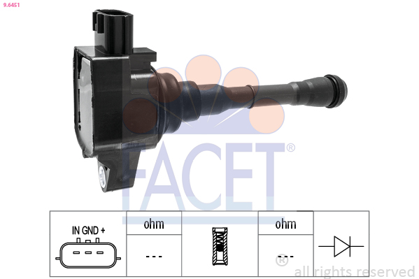 FACET Tændspole 96451 for ALPINE