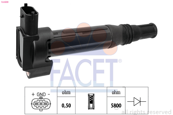 FACET Tændspole 96509 for GENERAL MOTORS DS TOYOTA