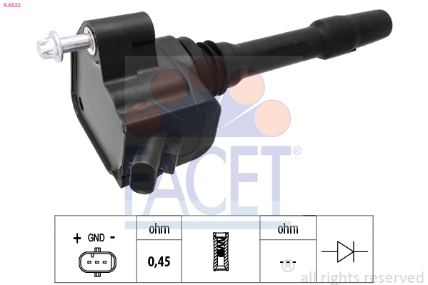 FACET Tændspole 96532 for MINI TOYOTA