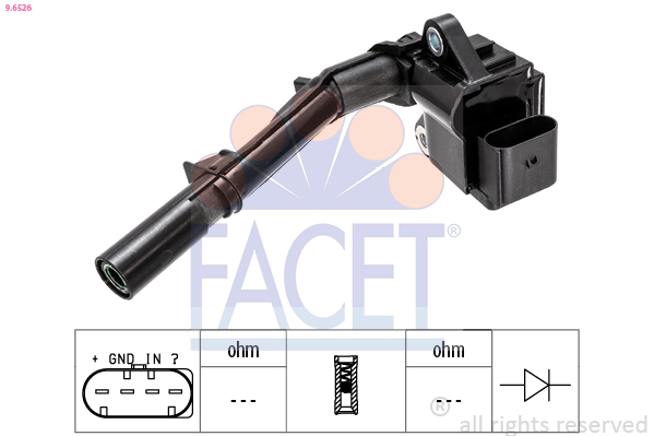 FACET Tændspole 96526 for MERCEDES-BENZ INFINITI