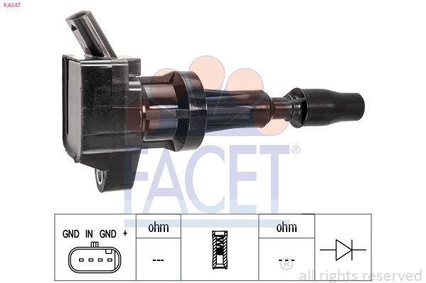 FACET Tændspole 96547 for KIA
