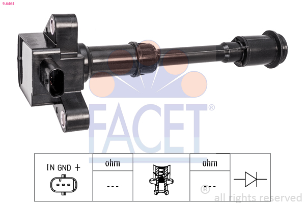 FACET Tændspole 96461 for FORD VOLVO