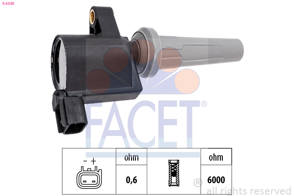 FACET Tændspole 96540 for FORD USA