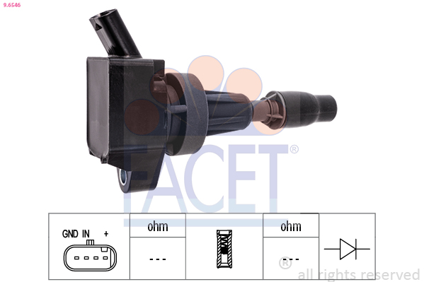 FACET Tændspole 96546 for KIA