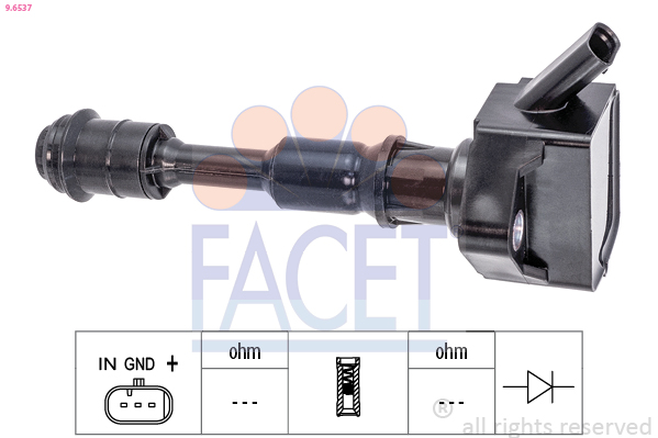 FACET Tændspole 96537 for POLESTAR VOLVO