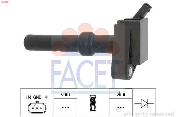 FACET Tændspole 96560 for FORD
