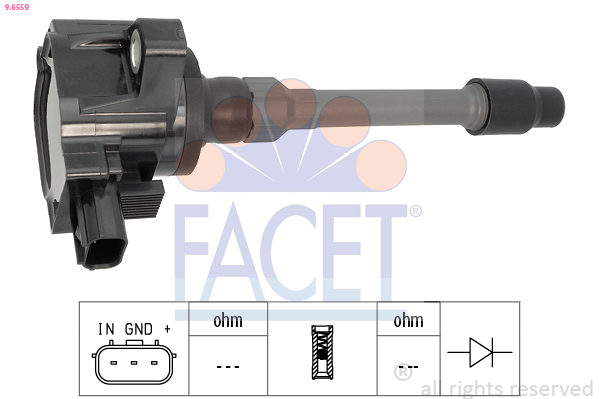 FACET Tændspole 96559 for HONDA