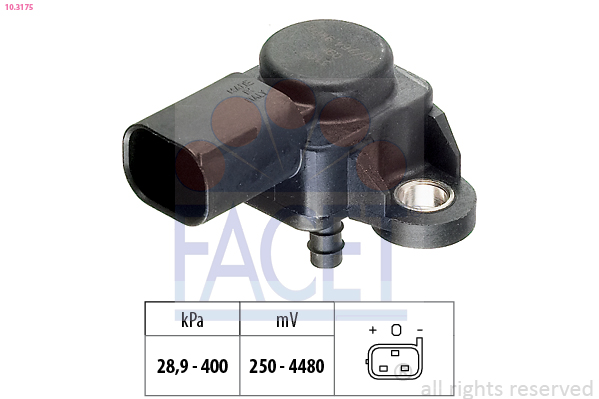 FACET Lufttrykssensor 103175 for MERCEDES-BENZ JEEP INFINITI