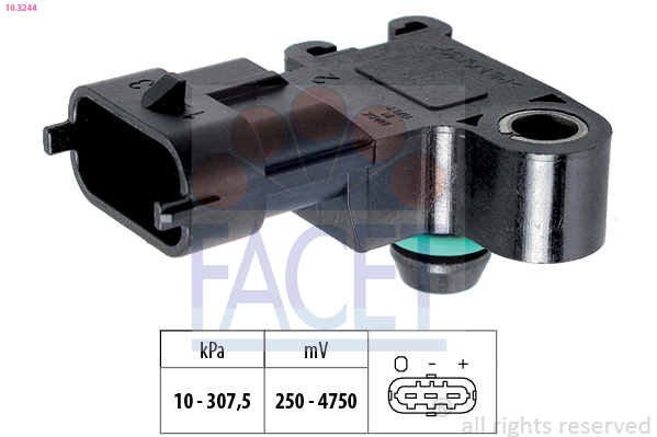 FACET Lufttrykssensor 103244 for FORD USA VOLVO PEUGEOT JAGUAR MAZDA LAND ROVER