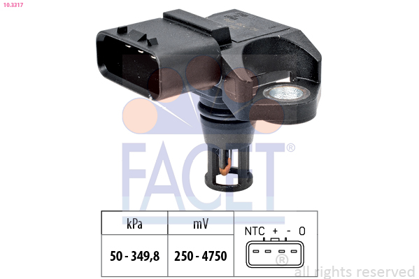 FACET Lufttrykssensor 103317 for SUBARU