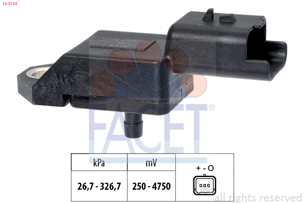 FACET Lufttrykssensor 103134 for FORD DS LANCIA