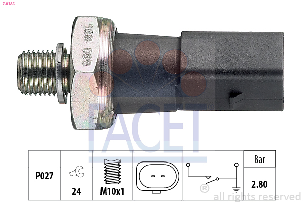 FACET Olietrykskontakt 70185 for VW