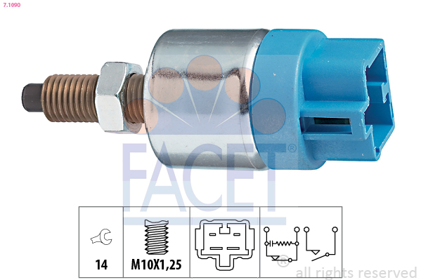 FACET Stoplyskontakt 71090 for LEXUS TOYOTA