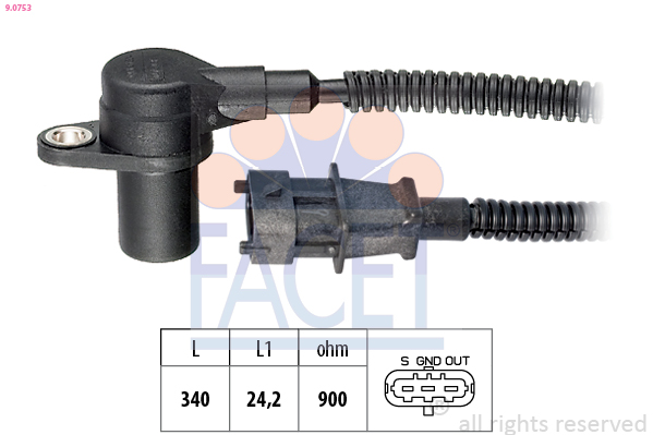 FACET Impulsgiver, krumtapaksel 90753 for KIA