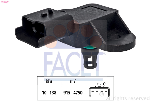 FACET Lufttrykssensor 103320 for LEXUS